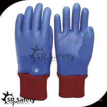 SRSAFETY Blauer PVC-Handgelenkhandschuh